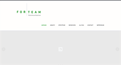 Desktop Screenshot of forteam.de