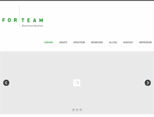 Tablet Screenshot of forteam.de